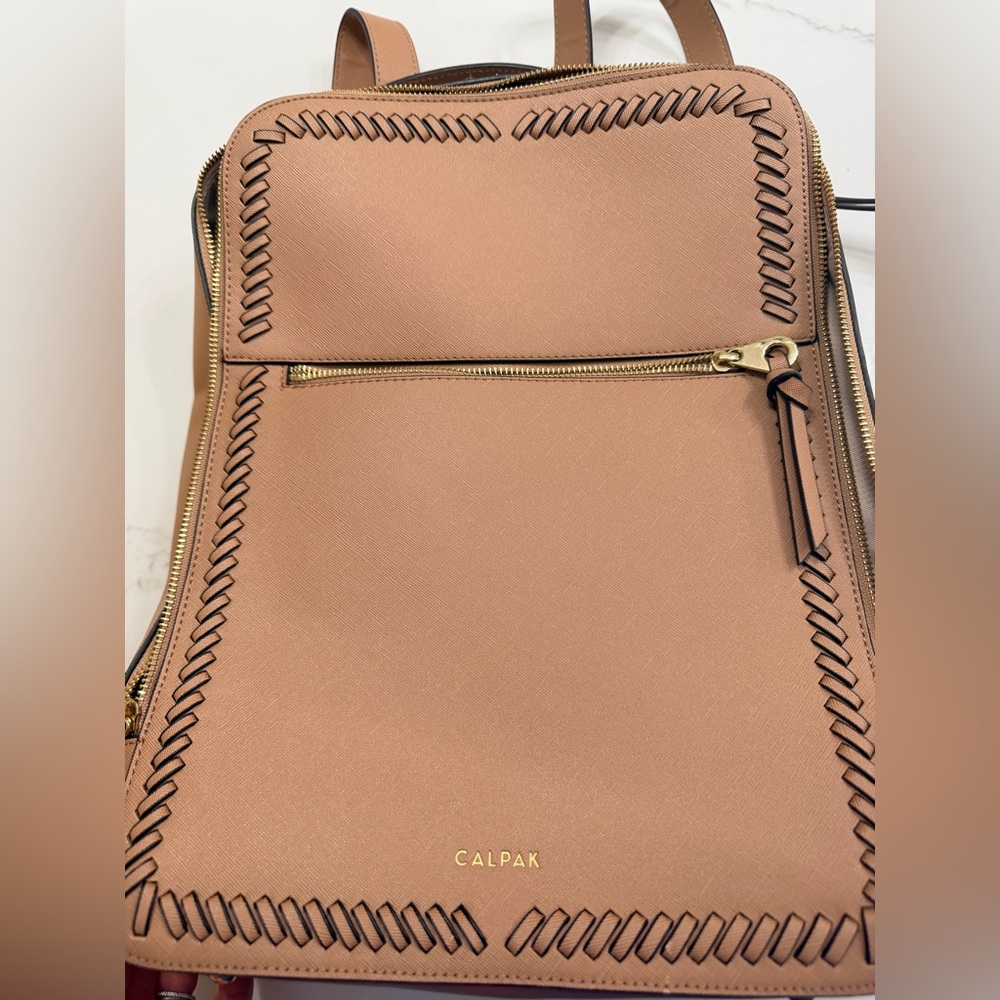 Calpak Women's Vegan Leather Laptop Backpack - Picture 8 of 10